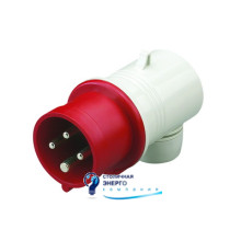 Вилка кабельная угловая 16A 2P+E 230/6ч IP44