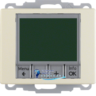 Регулятор температуры с часовым механизмом, 250V, белый, ARSYS