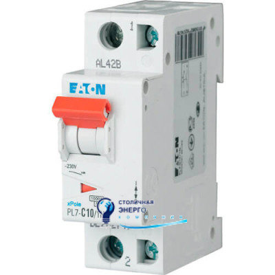 Автоматический выключатель Eaton Moeller PL7-C10/1N