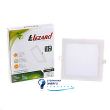 Панель светодиодная квадратная, 12W 6400K, 950lm