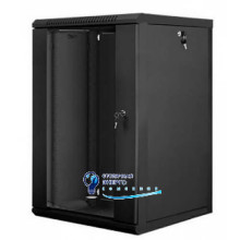 Шкаф коммутационный настенный 18U 600x500 разборной, черный