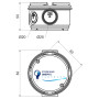 Коробка монтажна для бетонних конструкцій, KBT-2_AB