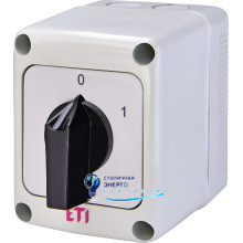 Переключатель CS 16 90 PN (1p_«0-1» IP65 16A)