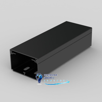Кабельный канал с двумя перегородками 60х40мм Kopos  LH 60X40HF_FD ПВХ без галогенов черный