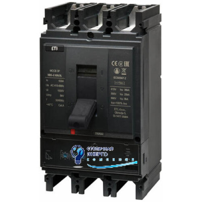 Автоматический выключатель NBS-E 630/3L 630A (36kA, (0.4-1)In/(1.5-10)Ir) 3P