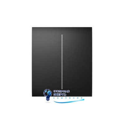 Кнопка центральна для 2-клавішного вимикача Ajax CenterButton (2-gang) Black