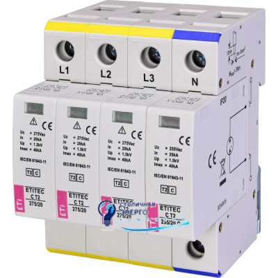 Обмежувач перенапруги ETITEC C T2 275/20 (3+1) 4p
