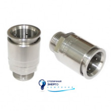 Муфта труба-коробка, Ø25мм, IP66/IP67, М25х1,5, с наружной резьбой, нерж. сталь