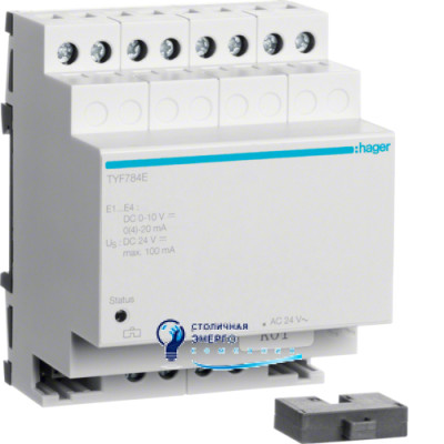 Аналоговый вход KNX, 4-канальный