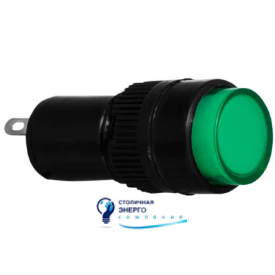 Сигнальная арматура AD22E-10DS зеленая 220V АC