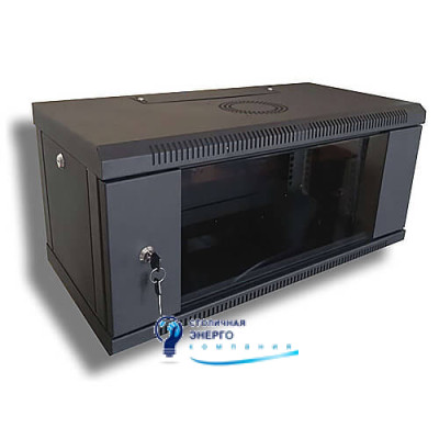Шафа комутаційна настінна 6U 600x350 розбірна